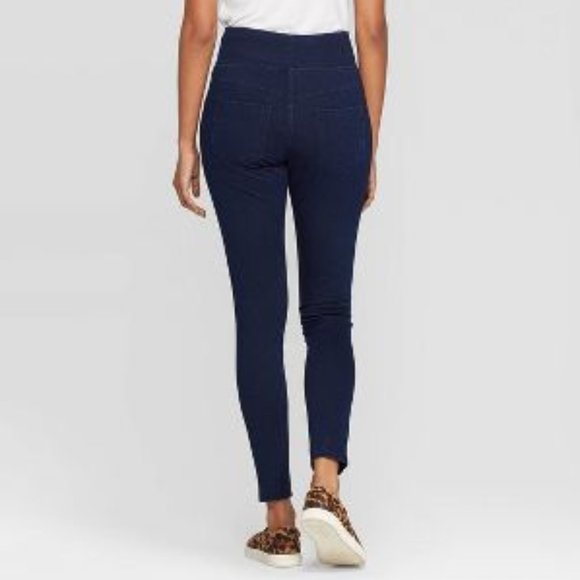 A New Day Women's High-Waist Jeggings  Dark Blue, Size S (4-6) - Picture 4 of 6